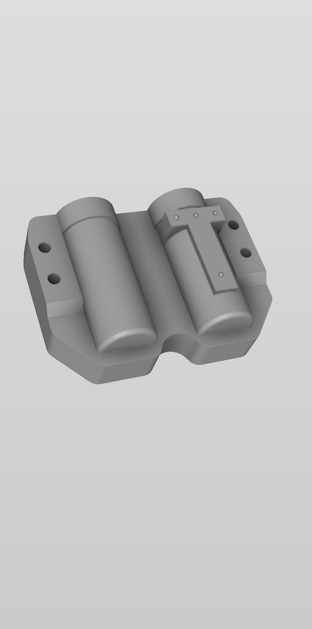 Flashlight carrier mold with MRD