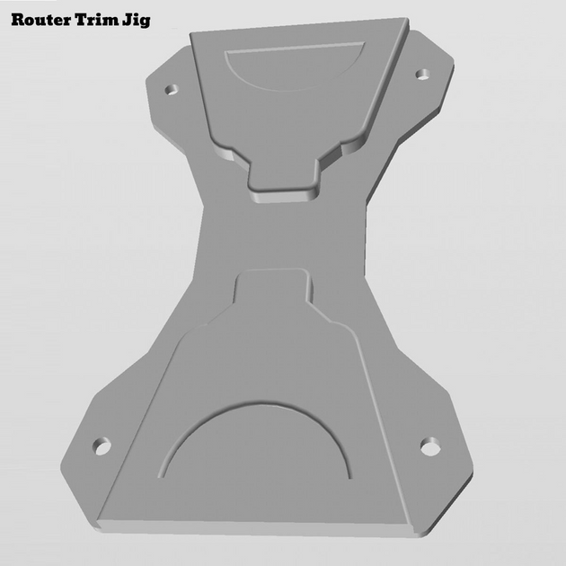 Kydex® Handcuff Carrier Carrier Mold Router Trim Jig | Oxcreek